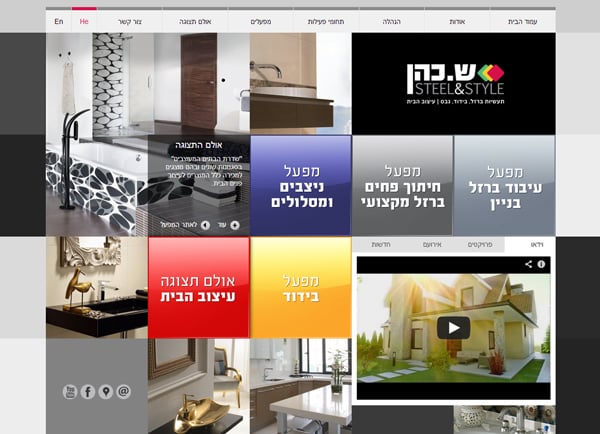 אתר קבוצה ש. כהן תנומה ראשית של פרויקט