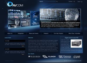 Web3D | בניית אתר לחברת: AVCOM