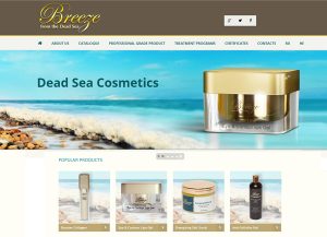 Web3D | הקמת אתרים | עיצוב אתר: Breeze קוסמטיקה