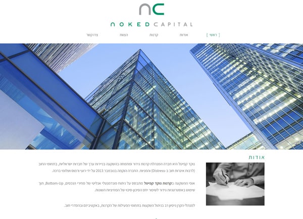 Noked Capital – קרנות גידור תנומה ראשית של פרויקט