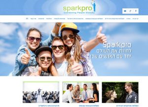 Web3D | הקמת אתרים | אתר תדמית: Sparkpro