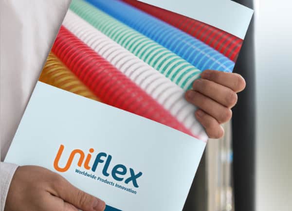 עיצוב גרפי לדפוס – קטלוג מוצרים של Uniflex תנומה ראשית של פרויקט