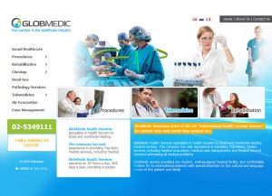 globmedic, בניית אתר תדמית, בניית אתר נגיש
