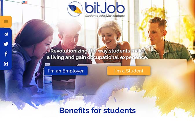 הקמת אתר: Bitjob תנומה ראשית של פרויקט