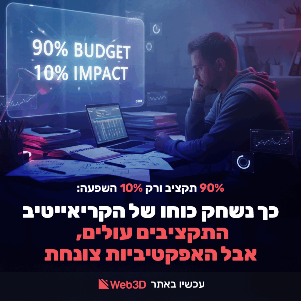 איש שיווק עובד מול שני מסכים