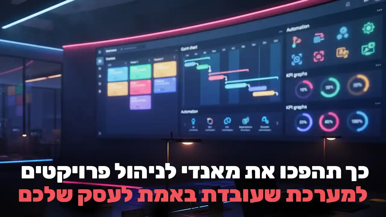 כך תהפכו את מאנדי לניהול פרויקטים למערכת שעובדת באמת לעסק שלכם