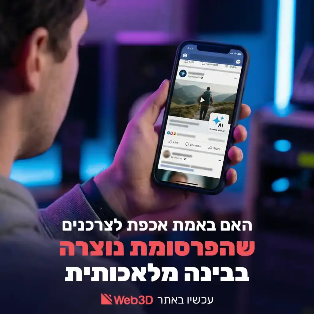 פרסומת שנוצרה בבינה מלאכותית